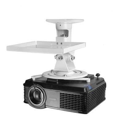 DYPASA Projector Mount Projector Ceiling Mounting Bracket Aluminum Alloy Tray Projector Hanger Bracket 360-degree Rotating Bearing 22 Pounds Ceiling Mount with Tray (Color : Gold)
