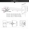 Projector Mount Projector Wall Bracket Telescopic Adjustment Claw Extension Adjustment Projector Hanger Bearing 22 Pounds Suitable for Office and Home Ceiling Mount with Tray ( Size : 9.84-12.99in ) view 2