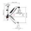 DYPASA Projector Mount Projector Hanger Bracket Wall-Mounted Projector Mounting Bracket Can be Rotated 360 Degrees The Maximum Load is 14.33 Pounds Ceiling Mount with Tray view 2