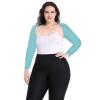 VELISDE Plus Size Advanced Cooling Shawl Arm Sleeves Sun Protection for Women Breathable Anti-UV Golf & Outdoor Sports Cooler Shrug(Blue,M) view 1