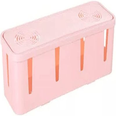 Cable Tidy Box,Cable Storage Box Socket Tidy Organizer Wire Management Network Line Storage Box (Color : D) (Color : Argento)