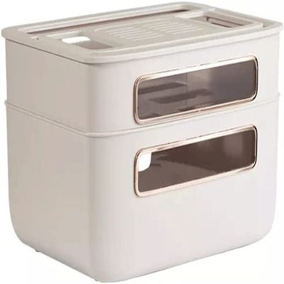 Cable Tidy Box,Router Rack Wire Cable Storage Case Organizer Box Socket Plug Router Board Bracket (Color : Wit) (Color : Wit)