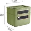 Cable Tidy Box,Router Rack Wire Cable Storage Case Organizer Box Socket Plug Router Board Bracket (Color : Wit) (Color : Wit) view 2