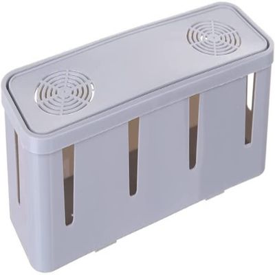 Cable Tidy Box,Storage Box Tidy Wire Management Network Line Storage Case Home Room Container 3 Colors (Color : D, Size : 26 * 7 * 9.5CM) (Color : B, Size : 26 * 7 * 9.5CM)