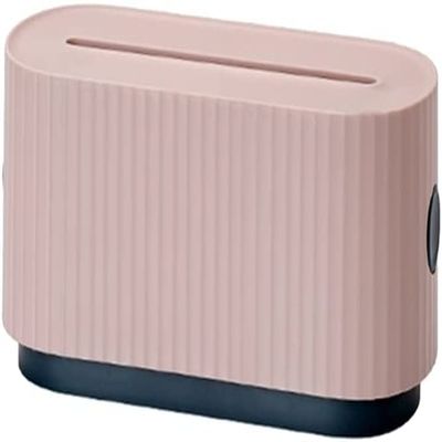 Cable Tidy Box,Cable Management Box with Phone Holder Stand Power Line Socket Strip Cover Charger Adapter Wires Hider Desktop Cord Organizer (Color : Wit) (Color : Roze)