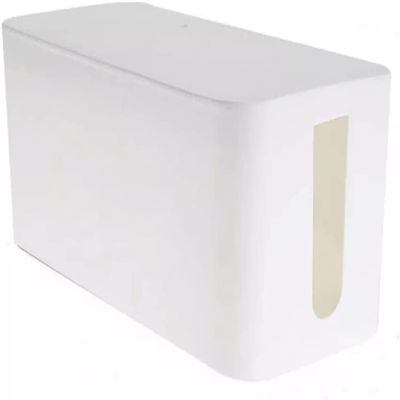 Cable Tidy Box,Safety Power Cord Outlet Box Organizer Practical Home Office Cord Management (Color : Wit, Size : 31 * 13 * 12.5cm) (Color : Wit, Size : 31 * 13 * 12.5cm)