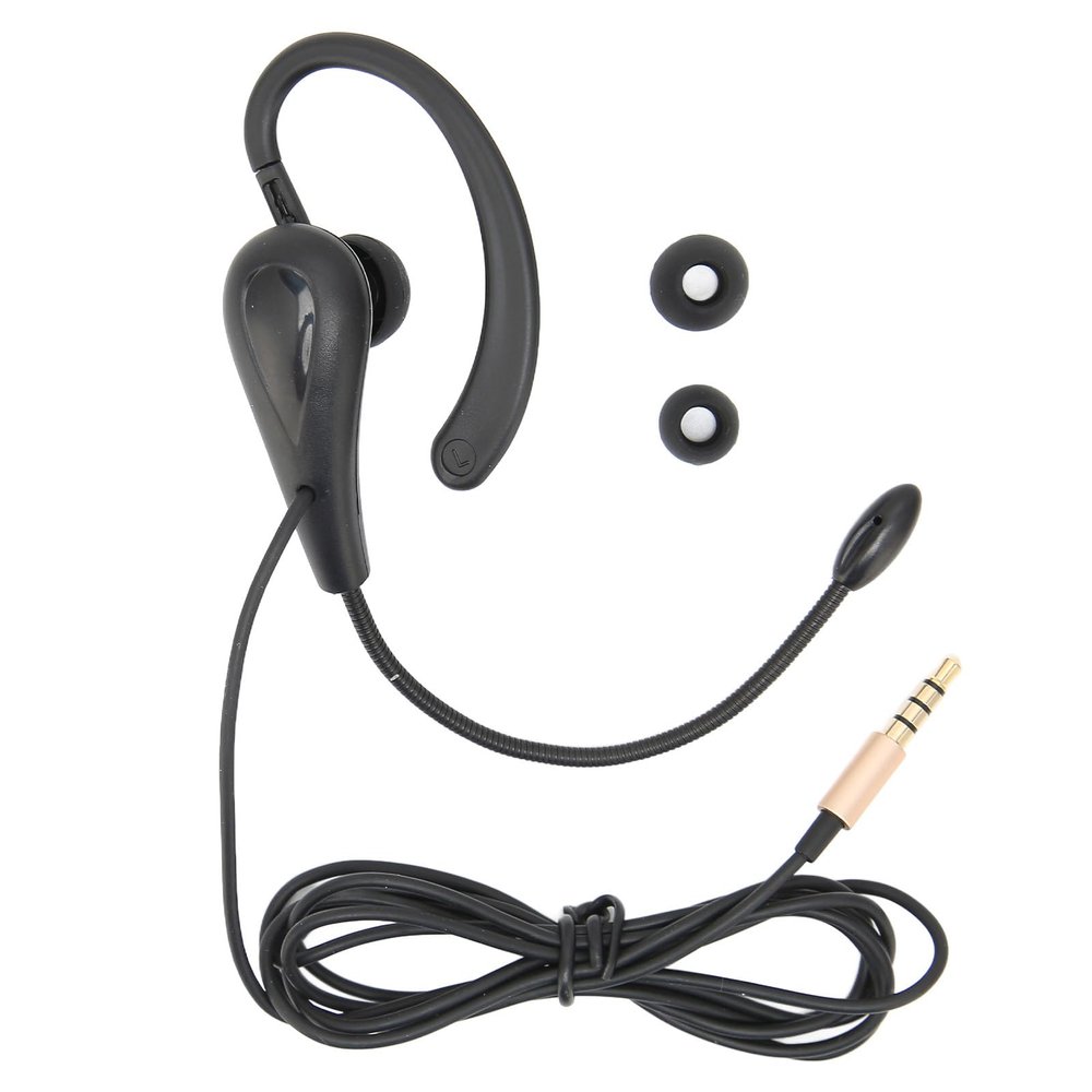 Zopsc Call Center Headset, Single Sided Ear Mounted 3.5mm Customer Service Headset, Telephone Communication Operator Headset.
