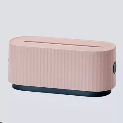 Cable Tidy Box,Household Socket Storage Box Office Desktop Stripe Wire Cable Storage Case Patch Panel Finishing Box (Color : Roze, Size : Talla nica) (Color : Roze, Size : Talla nica)