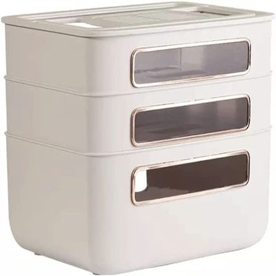 Cable Tidy Box,Router Rack Wire Cable Storage Case Organizer Box Socket Plug Router Board Bracket (Color : Wit, Size : Talla nica) (Color : Wit, Size : Talla nica)