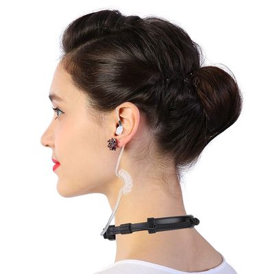 Bluetooth Headphones, Retractable Earbuds Headset, Retractable Throat Control Mic Earphone for -9R BF-9700 BFA58 Walkie Talkie