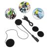 Bluetooth 5.0 Motorcycle Helmet Headset, Noise Reduction Stereo Music with Voice Microphone Cord view 2