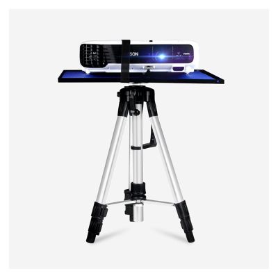 DYPASA Projector Mount Projector Stand Aluminum Alloy Tripod Projector Bracket Adjustable Universal Tray Bracket for Portable Office Classroom Bedroom Ceiling Mount with Tray