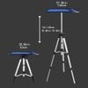 DYPASA Projector Mount Projector Stand Aluminum Alloy Tripod Projector Bracket Adjustable Universal Tray Bracket for Portable Office Classroom Bedroom Ceiling Mount with Tray view 2