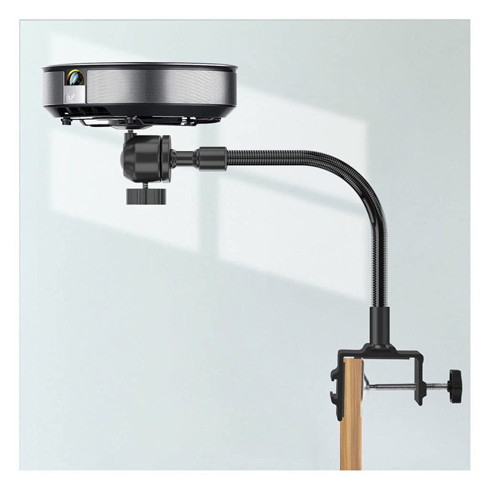 DYPASA Projector Mount Gooseneck Projector Stand Multi-Angle Free Rotation Adjustment Portable Bedside Desktop Projector Stand Bearing Capacity 11.02lb Ceiling Mount with Tray (Size : 13.77in)