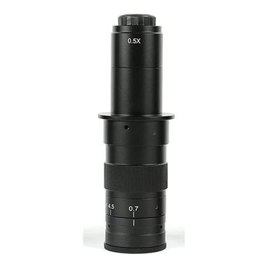 JUIYU Microscope Accessories Kit Adjustable 180X 120X 300X Zoom C Mount Lens 0.7X - 4.5X Magnification for Industry Video Microscope Camera Microscope Slides (Color : 180X)