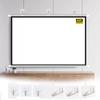 DIBAKO Wall Mounted Projector Movie Screen, Pull Down Projection Screen, 4K Indoor Outdoor Screen for Cinema, Portable Projector Curtain, Manual Roll Up (Size : 16:9) view 1
