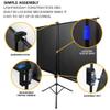 DIBAKO Adjustable Projector Screen, 3D Projection Movie Screen Portable White Projection Screen, 60" Stand Screen with Tripod for Home, Office, School, Aspect Ratio 4:3 16:9 view 4