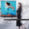 DIBAKO Pull Up Projection Screen, 60 Inch Floor Projector Screen, Mobile Tabletop Screen, HD Retractable Stand Movie Screen for Travel Camping Meeting Business Presentation (Size : 60inch-16:9) view 1