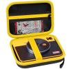 ANKHOH Print Camera Case for Kodak Mini Shot 3 Retro 4PASS Wireless Instant Camera & Photo Printer, Picture Printer Carrying Storage Bag Holder Fits for Kodak Mini 3 Retro (Black+Yellow) (Box Only) view 1