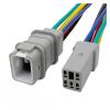 AELFIE 5 Pin 2.0mm Small Current JST Grey Waterproof Connector Miniature Switch Plug Wire Harness 05T-JWPF-HHLE-D 05R-JWPF-HHLE-D (Color : 5Pin Male, Size : 1 Pc with 15cm Wire) view 2