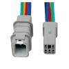 AELFIE 5 Pin 2.0mm Small Current JST Grey Waterproof Connector Miniature Switch Plug Wire Harness 05T-JWPF-HHLE-D 05R-JWPF-HHLE-D (Color : 5Pin Male, Size : 1 Pc with 15cm Wire) view 3