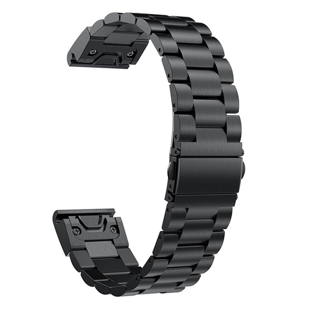 KAVJU 26 22mm Quick Release Stainless steel Watch band Strap for Garmin Fenix 7 7X Watch EasyFit Wrist Band Strap (Color : Preto, Size : 20mm Fenix 6S Pro)
