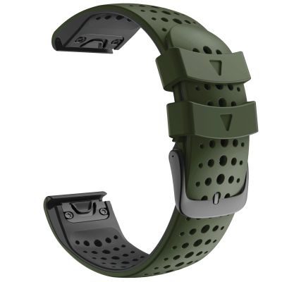 KAVJU 26 22mm Silicone Wristband For Garmin Fenix 6 6XPro 5X 5 Plus/Forerunner 935 GPS MK1 D2 Quick Release Easyfit Watch Strap (Color : E, Size : 26mm Descent Mk1 MK2)