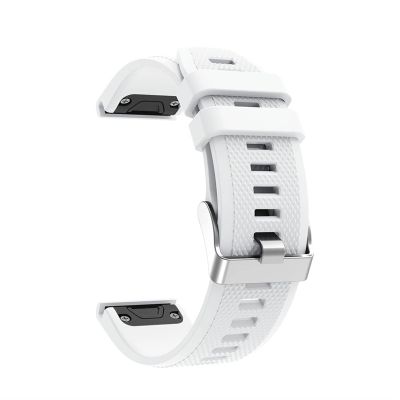 KAVJU Replacement Silicone Watch Strap Band for Garmin Forerunner 935 GPS Watch Quick Release Watchbands (Color : White)