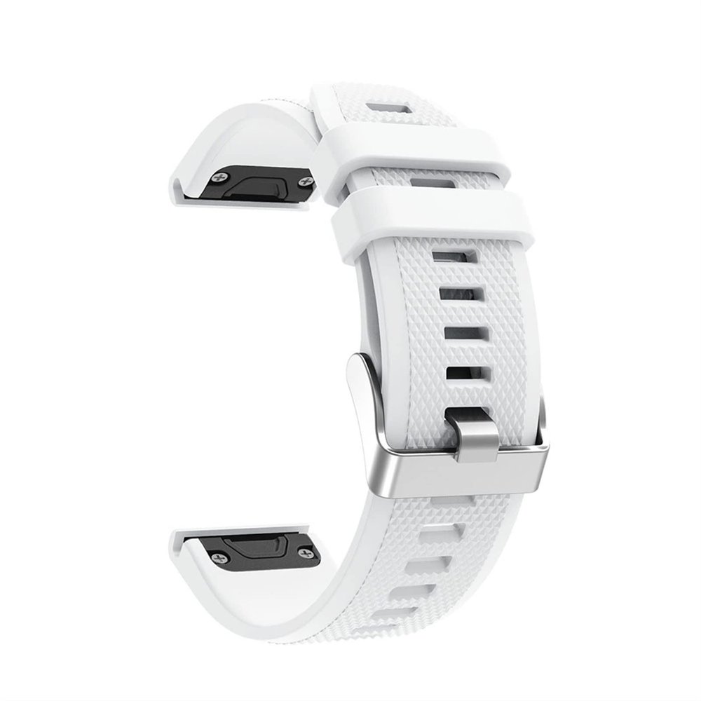 KAVJU Replacement Silicone Watch Strap Band for Garmin Forerunner 935 GPS Watch Quick Release Watchbands (Color : White)