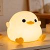 Amaredom DoDo Duck Night Light, Cute Duck Lamp, Silicone Dimmable Nursery Nightlight, Rechargeable LED Bedside Lamp with 20 Minutes Timer & Tap Control Baby Girls Women Bedrooms, Living Room view 1