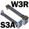 ADT-Link USB 2.0 Micro B Male to Type A Male Extension Ribbon Cable Fold 90 FPV Slim Flat Soft Flexible FPC (3cm, S3A-W3R) view 2