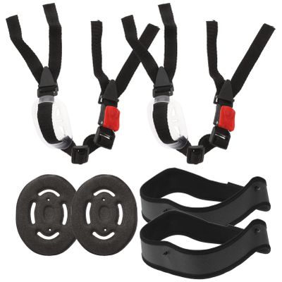 iplusmile 2sets Safety Helmet Liners Chin Straps Hard Hat Sweatband Protective Kit for Outdoor Work and Sports Activities