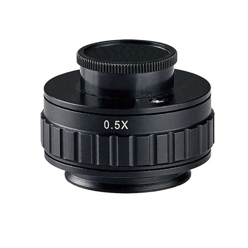 0.5X C-Mount Adapter (for 0.7X-4.5X Head) Trinocular Video Microscope Camera Adapter