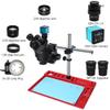 3.5X-90X Simul-Focal Trinocular Stereo Zoom Microscope with 38MP HDMI USB Microscopio Digital Camera Soldering PCB Repair Tool (Color : VGA CTV 0.5X len) view 2