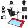 3.5X-90X Simul-Focal Trinocular Stereo Zoom Microscope with 38MP HDMI USB Microscopio Digital Camera Soldering PCB Repair Tool (Color : 38MP CTV 0.5X Lens) view 2