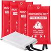 Mondoshop Fire Blanket for Home and Kitchen - Emergency Fire Suppression Blankets Fireproof Blanket Fire Retardant Blankets for Car, Fireplace, Camping, Picnic, Grill view 1