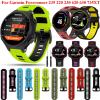 BKUANE Watch Bands For Garmin Forerunner 235 Straps Silicone Bracelet Forerunner 220/230/235/620/630/735XT/235 Lite Replacement (Color : Black Yellow) view 2