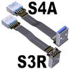 ADTLINK USB 3.0 Type A Male to USB A Female Extension Ribbon Cable Fold 90 FPV Slim Flat Soft Flexible FPC (3cm, S3R-S4A) view 2
