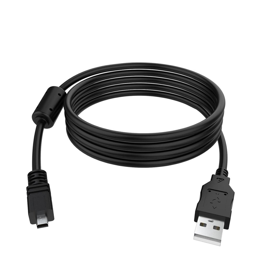 5.9 Feet Replacement UC-E6 USB Cable Camera Date Transfer Charger Cord Compatible with Digital Camera SLR DSLR D3200 D3300 D750 D5300 D7200 Coolpix L340 L32 A10 P520 P510 P500 S9200 S6300 & More
