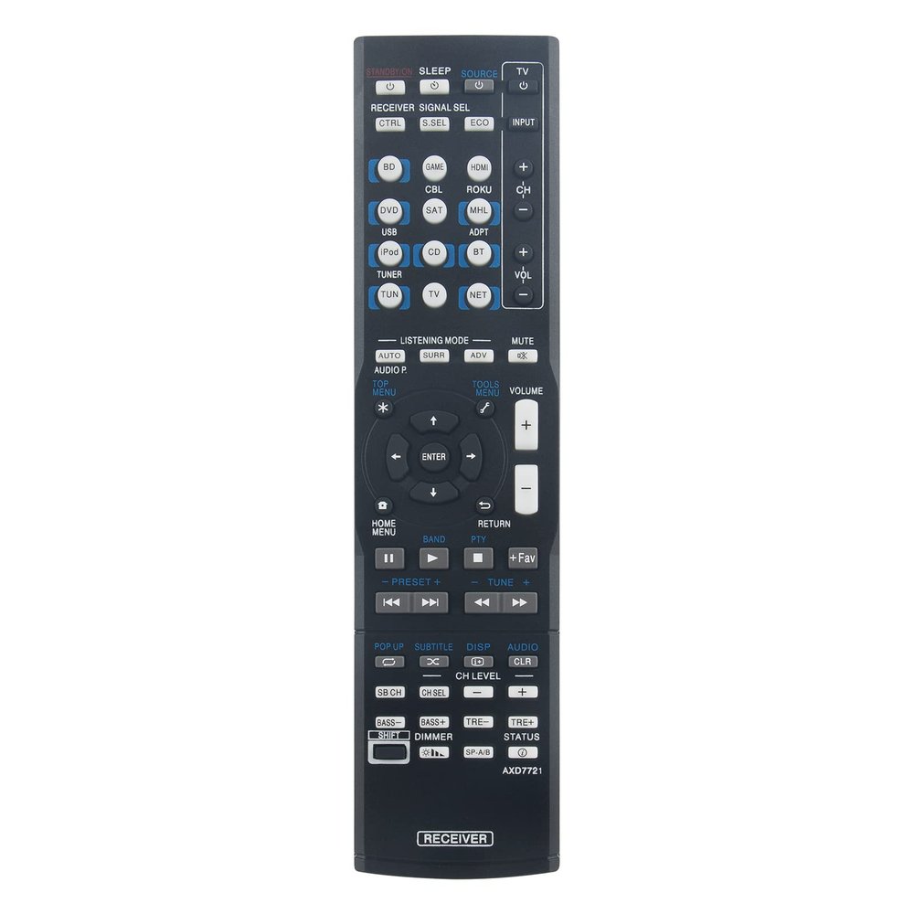 Beyution AXD7721 Replace Remote Control fit for Pioneer AV Receiver VSX-824-K VSX-44 VSX-1024 VSX-45 VSX-454 VSX1029 VSX45 VSX-1029 VSX-1029-K VSX-1024-K VSX-824 VSX-830 VSX-830-K