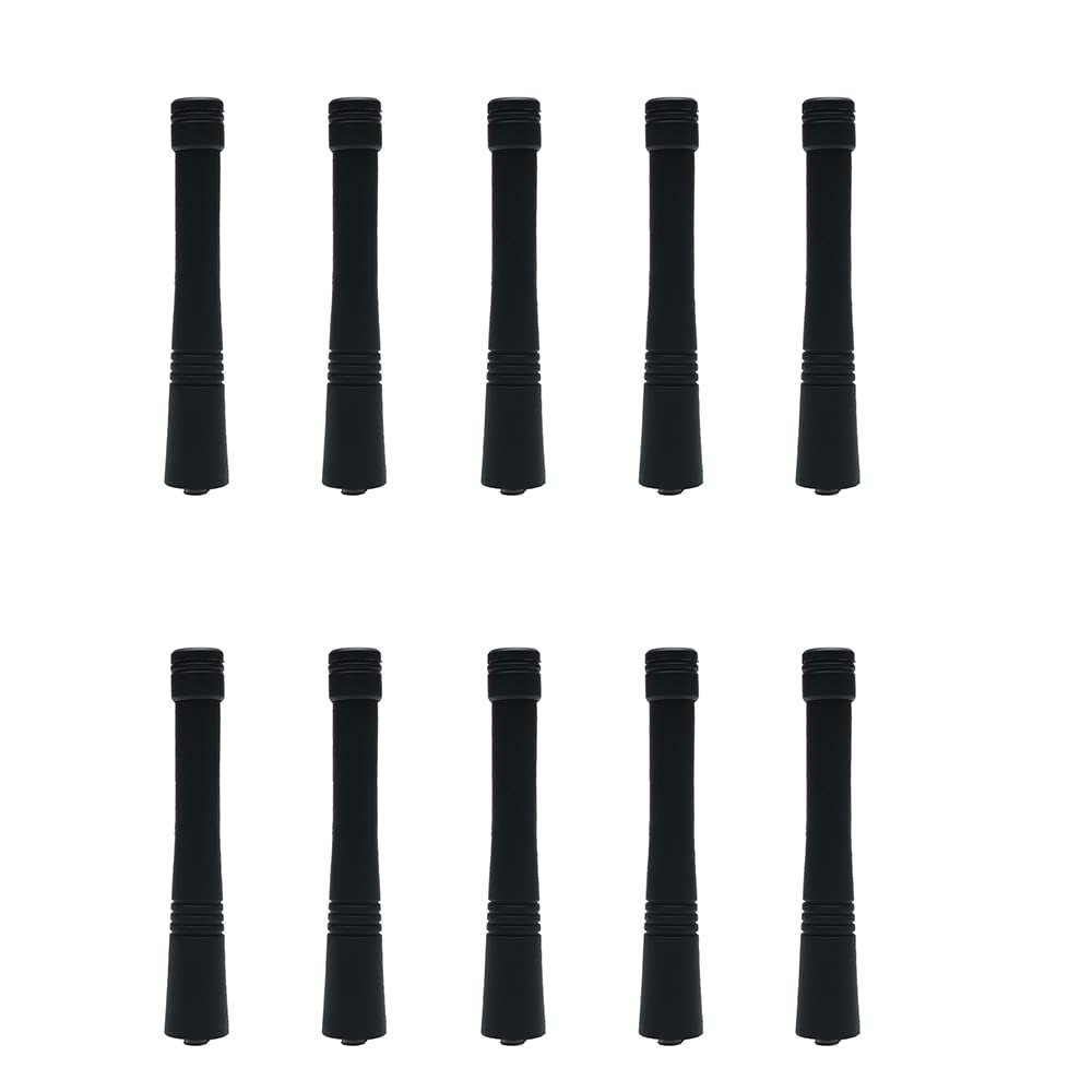 BVMAG HAD9742A VHF 146-174MHz Stubby Antenna for Motorola CP200 CP200D HT1550 HT750 HT1250 HT600 GP300 GP340 GP88S GP380 GP328 P110 PR400 P1225 CT250 10Pack