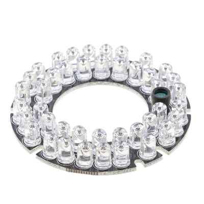jojomis 42 LEDs 850nm IR Infrared Board Round Plate 90 Degrees for