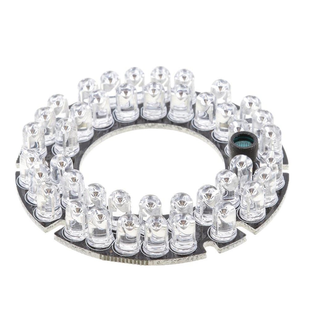 jojomis 42 LEDs 850nm IR Infrared Board Round Plate 90 Degrees for