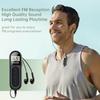 UMUTOO MI03 Pocket FM Radio Portable with Clip Rechargeable -Black view 2