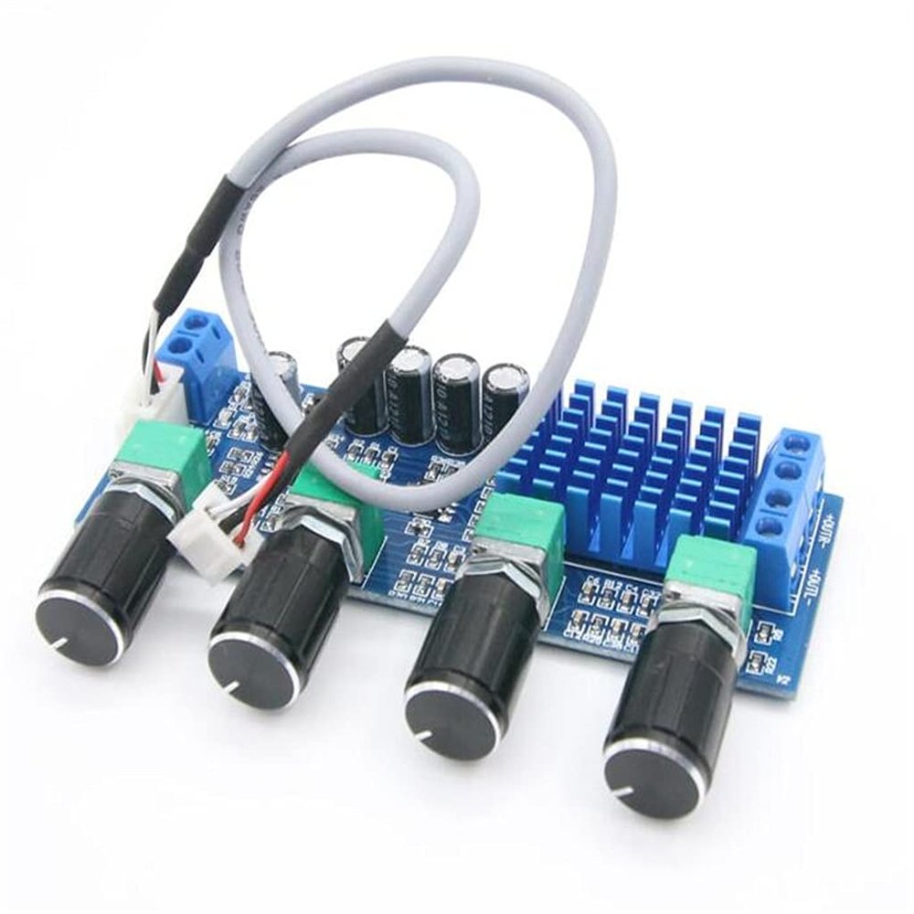 Dc 12v 24v 80w X 2 Dual Channel Digital Audio Tpa3116 D2 Treble Bass Regulating Preset Pre Amplifier Board Amplificador
