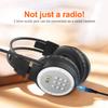 UMUTOO AM FM Radio Headphones, Personal Portable Radio Headset am/fm Digital with Best Reception for Jogging, Mowing, Cycling, Meeting, Powered by 2 AA Batteries (Not Included) view 3