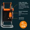 Brennenstuhl ProfessionalLine SteelCore SC 3100 IP44 Cable Reel (33 m, Drum Body Made of Sheet Steel, Construction Site Use and Continuous Outdoor Use, BGI 608, Made in Germany) view 3