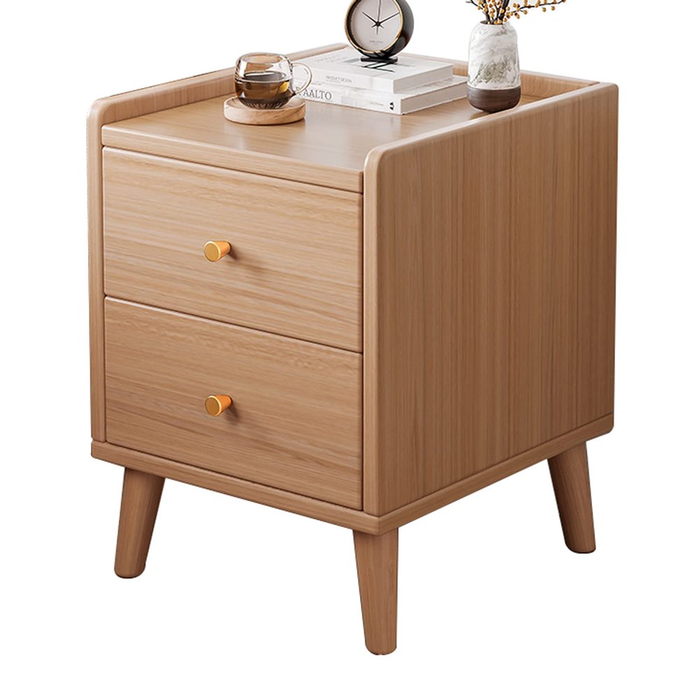 Bedside Tables with 2 Drawers, Modern Nightstand Set of 2 for Bedroom,Side Table with Storage for Living Room, Sofa Cabinet for Living Room, Bedroom, Office