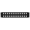 Cable Central LLC (100 Pack 2U 19" 24port Blank Panel for Keystone Jack