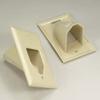 Cable Central LLC (100 Pack 1-Gang Recessed Low Voltage Cable Plate, Ivory view 1